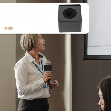 ЭТИКЕТКА ДЛЯ МИКРОФОНА БЕЛАЯ ПОДСТАВКА ФЛАГИ КУБ 4 ШТ.