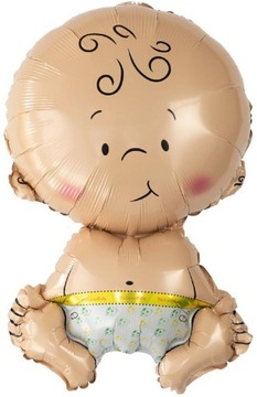 Balon foliowy bobas chłopiec 74cm x 49cm Duży