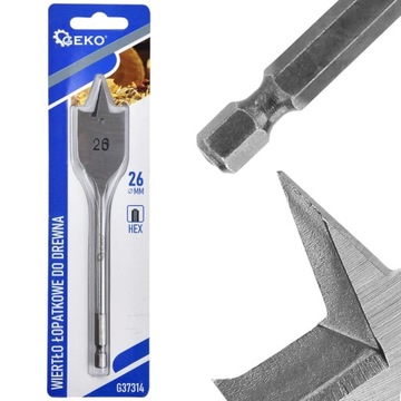 WIERTŁO DO DREWNA FORNIRU WIÓROWYCH HEX 1/4