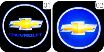 SET 2X Lod Lamp Logo Logo Logo Chevrolet Chevy Hologram HD Projector 12V