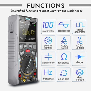 МУЛЬТИМЕТРНЫЙ ОСЦИЛЛОГЕНЕРАТОР MDS9208 MUSTOOL 3в1