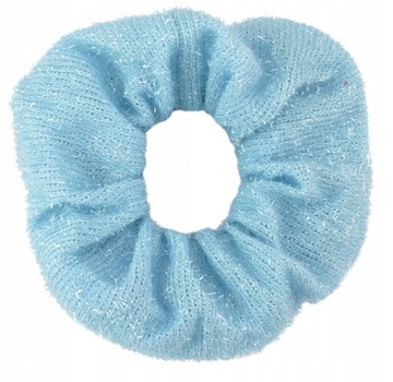 GUMKA DO WŁOSÓW DUŻA OWIJKA SCRUNCHIES BŁĘKITNA