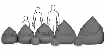 MEGA PUFA WOREK SAKO 80x110 WELUR DOT | FOTEL SCANDI LOFT