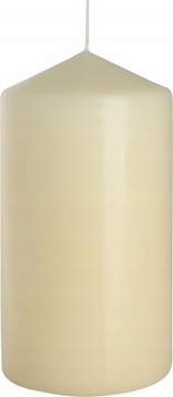 Dekoracyjna Świeca walec ecru 80x150 mm palenie 66h Aura