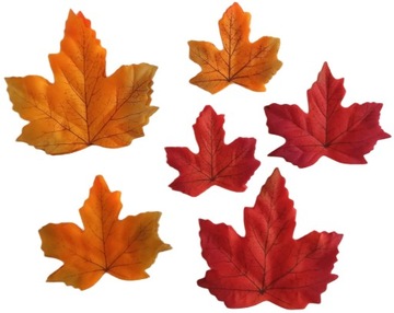 ИСКУССТВЕННЫЕ ОСЕННИЕ ЛИСТЬЯ УКРАШЕНИЯ ОСЕННИЕ ЛИСТЬЯ НАБОР ИЗ 96 ПРЕДМЕТОВ МИКС ДЕКОРАЦИЯ