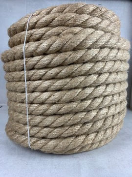 Linka lina jutowa 30 mm, drapak, żeglarska, 1 m GRUBY SZNUR BEZZAPACHOWA