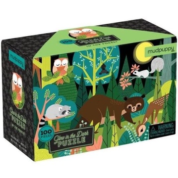 Mudpuppy Puzzle Świecące W Ciemności W Lesie 100 elementów 5+