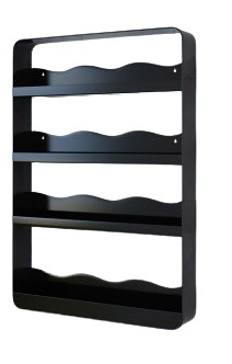 Metalowa półka łazienkowa Czarna 50cmX8cmX70cm DUŻA C009
