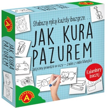 Gra Jak Kura Pazurem Alexander kalambury rysowane