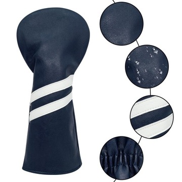 3 деревянных чехла на голову клюшки для гольфа со сменным номером.