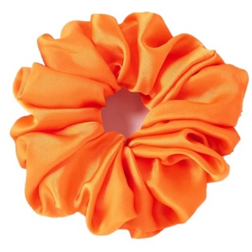 SCRUNCHIES GUMKA DO WŁOSÓW POMARAŃCZOWA SATYNOWA