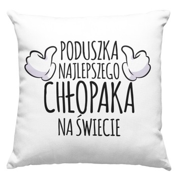 PODUSZKA DLA CHŁOPAKA PREZENT 40 x 40 DZIEŃ FACETA