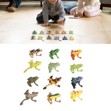 12 шт., имитация фигурок животных, модель для детей