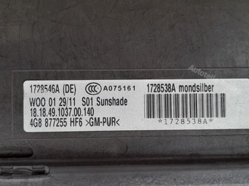 AUDI A6 C7 A7 4G5877041 ЛЮК НА КРЫШЕ СОЛНЕЧНАЯ СОЛНЕЧНАЯ WEBASTO