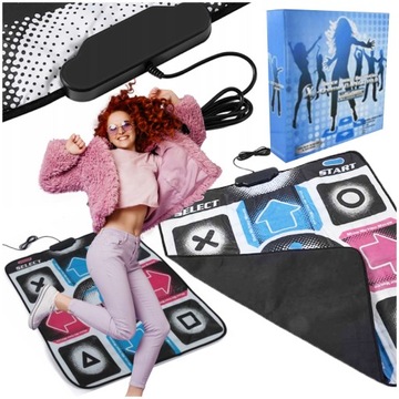 MATA DO TANCZENIA TANCA TAŃCA KOMPUTER GRA USB LAPTOP ZABAWA STEPMANIA +BOX