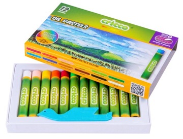 Kredki CRICCO pastele olejowe 12kolorów CR481K12/A/B