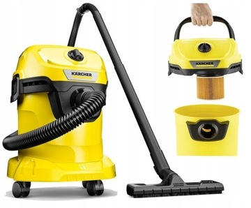 ODKURZACZ PRZEMYSŁOWY NA SUCHO I MOKRO KARCHER WD3 NOWOCZESNY MOCNY 1000W!
