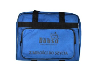 Torba pokrowiec na maszynę do szycia niebieska