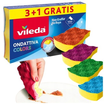 Vileda Zmywak Pur active Colors 3+1 gratis