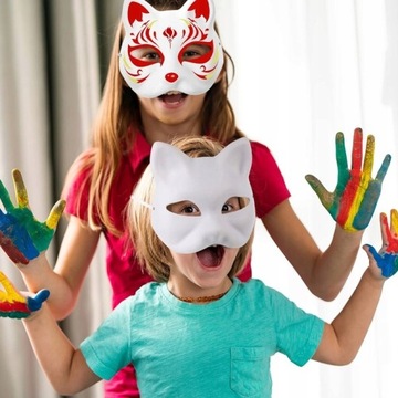 10 × маска для лица Therian Halloween Cat, сделай сам, лучшее качество