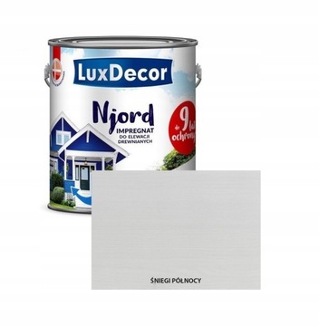 Impregnat do elewacji drewnianych Njord 5L śniegi północy