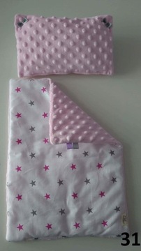 БОЛЬШАЯ ДЕРЕВЯННАЯ КРОВАТЬ для кукол, 3 ПРЕДМЕТА.