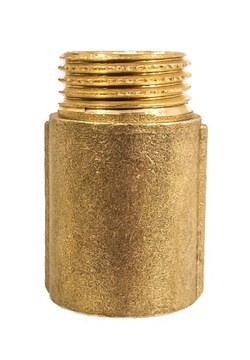 УДЛИНИТЕЛЬ ЛАТУННЫЙ УДЛИНИТЕЛЬ 1/2 ДЮЙМА ДЛИНА 30 мм 3 см ТВЕРДЫЙ ПРОЧНЫЙ РАЗМЕР