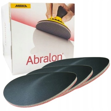 MIRKA ABRALON Krążki na Gąbce Rzep 150mm P1000 3x