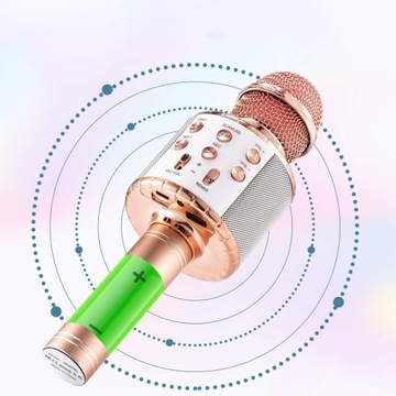 Беспроводной Bluetooth-микрофон со светодиодной подсветкой