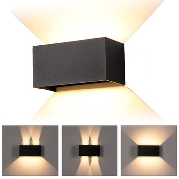 LAMPA ELEWACYJNA KINKIET OGRÓD ZEWNETRZNY GÓRA DÓŁ LED 24W IP65
