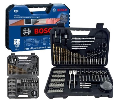 BOSCH ZESTAW V-LINE 103szt WIERTEŁ KOŃCOWEK BITÓW