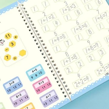 КНИГИ ВОЛШЕБСТВА ОБУЧЕНИЕ ПИСЬМЕНИ СЧЕТ КАЛЛИГРАФИИ ИСЧЕЗЫВАЮЩИЕ ЧЕРНИЛА 4 ШТ.