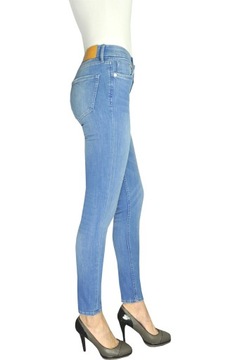 H&M Spodnie Jeansowe Rurki Jasne Niebieskie Jeansy Skinny Damskie XL 31
