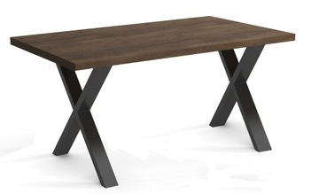 LOFT OAK CRAFT Стол Черный Металлические ножки 90x160 см