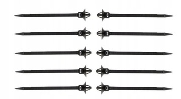 UNIWERSALNE TRYTKI OPASKI ZACISKOWE CZARNE SPINKI