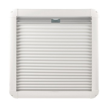 Профильное окно для автодома с москитной сеткой и рольставней, ОМЕГА 490 х 500 мм