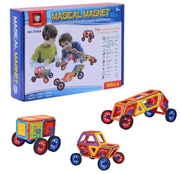 ВОЛШЕБНЫЕ КОНСТРУКЦИИ МАГНИТНЫЕ БЛОКИ Набор из 46 шт.