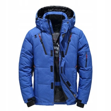 PIKOWANA ZIMOWA PUCHOWA KURTKA MĘSKA CASUAL,3XL