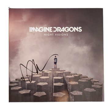 IMAGINE DRAGONS Night Visions LP winyl AUTOGRAF