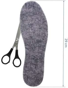 Стельки для обуви из фетра, толстый фетр, 6 мм, размер 44 х 10