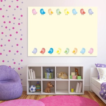 Дошка магнітна сухостиральна для дітей курчата 318 70x50 см ПВХ