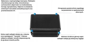 Пробка 100х100 Пробка Профильная сталь РАЗНЫЕ ЦВЕТА