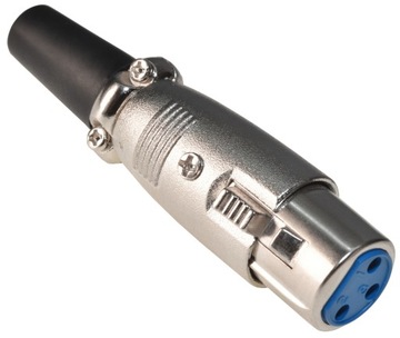 Gniazdo mikrofonowe żeńskie XLR canon 3PIN METAL