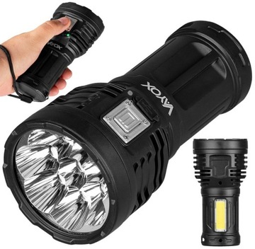 LATARKA LED SZPERACZ AKUMULATOROWA ŚWIATŁO BOCZNE USB-C 600lm VAYOX