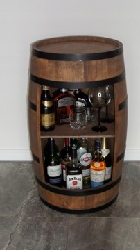 Деревянная барная стойка со светодиодной подсветкой RGB.