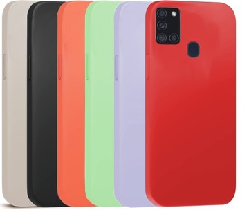 ЧЕХОЛ ДЛЯ SAMSUNG A21S СИЛИКОНОВЫЙ ЦВЕТ МЯГКИЙ ЧЕХОЛ + СТЕКЛО