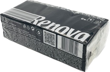Chusteczki higieniczne Renova czarne 6x7