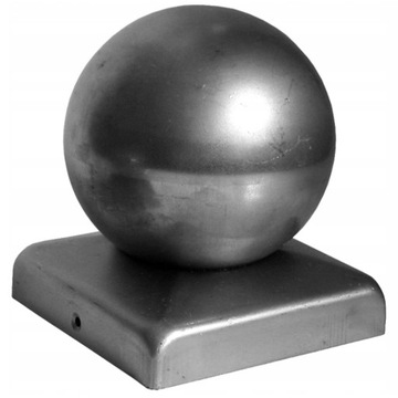 DASZEK STALOWY Z KULĄ NA SŁUPEK 80X80 MM