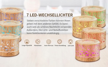 Dyfuzor Zapachowy, Nawilżacz Powietrza Lampa