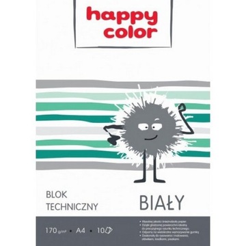 Технический блокнот А4, 160 г/м2, 10 листов, белый